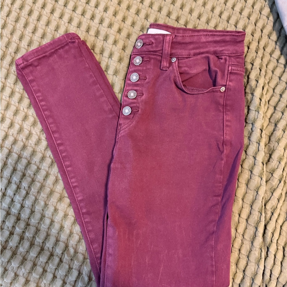 KanCan High Rise Magenta Jeans